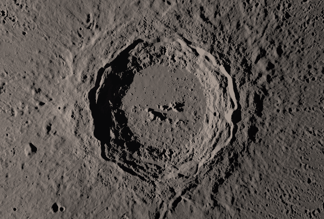 Sunset over Copernicus crater on November 3, 2026